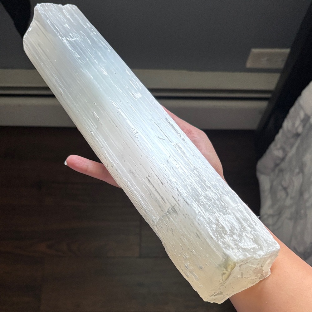 Large White Selenite Crystal